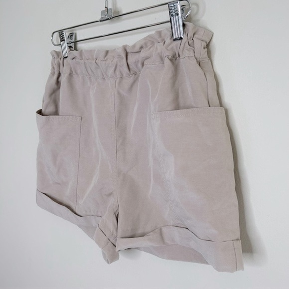 Wilfred Free Jessica Shorts w Pockets Lightweight Lyocell Concrete Tan Pullon XS - Picture 3 of 8